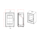 Salamandra a lenha Vision Cassette - Carbel